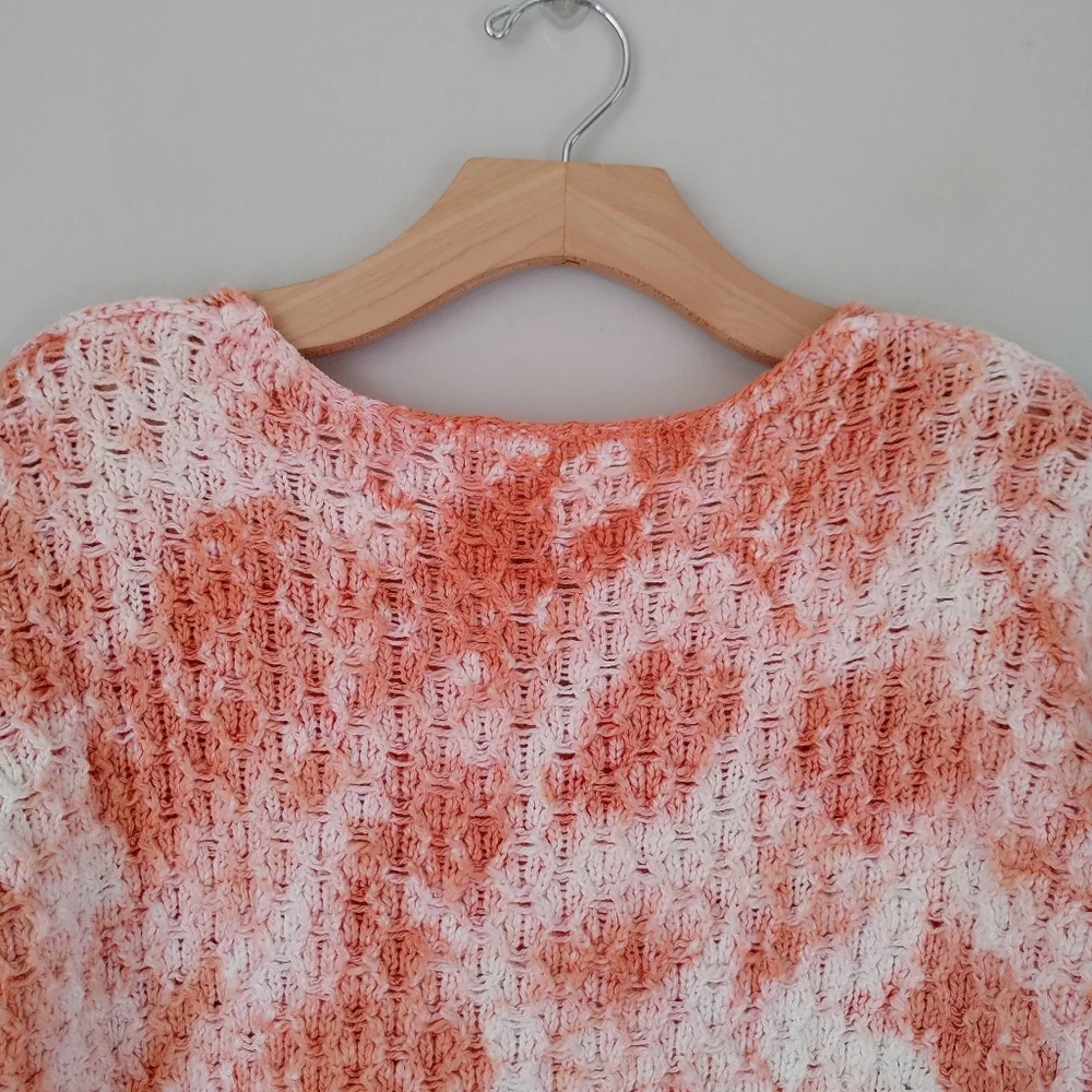 Anthropologie Pilcro Christian V-Neck Sweater Knit Size Medium Tie Dye - Picture 14 of 16